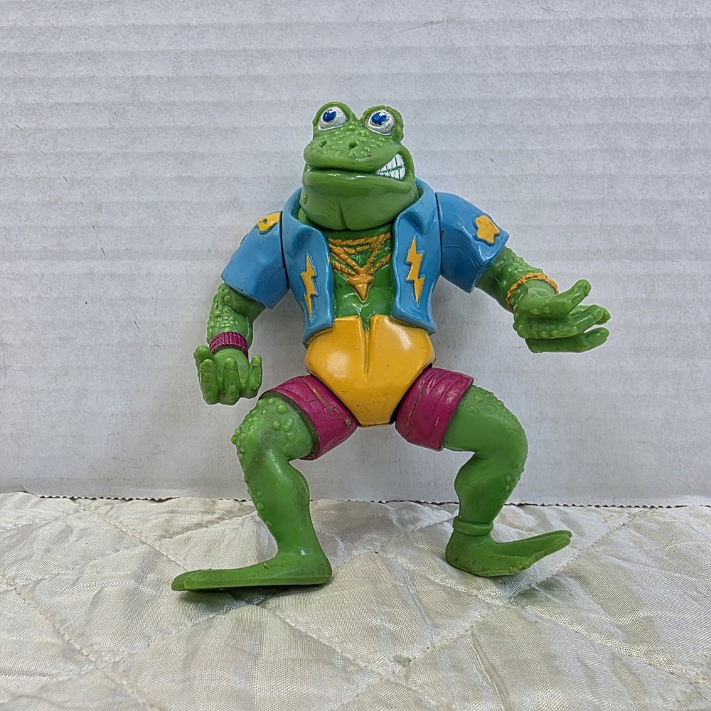 Vintage 1989 Genghis‎ Frog Teenage Mutant Ninja Turtles TMNT Figure Playmates